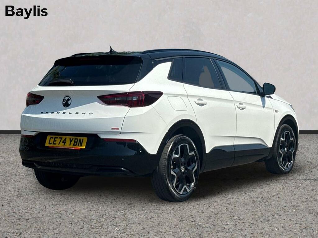 Vauxhall Grandland 1.2 Hybrid 136 Ultimate E-dct6 Pan Roof CE74YBN White #2