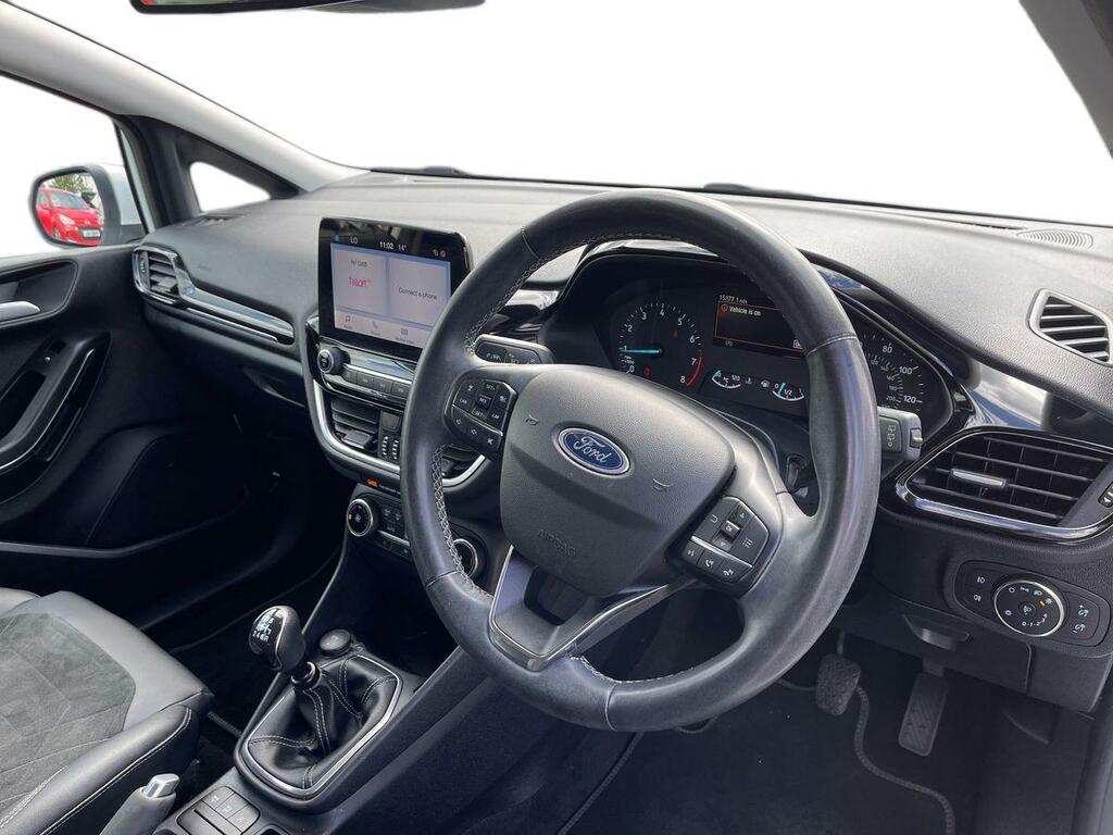 Ford Fiesta 1.0 Ecoboost Hybrid Mhev 125 Titanium X CF73GVP White #3