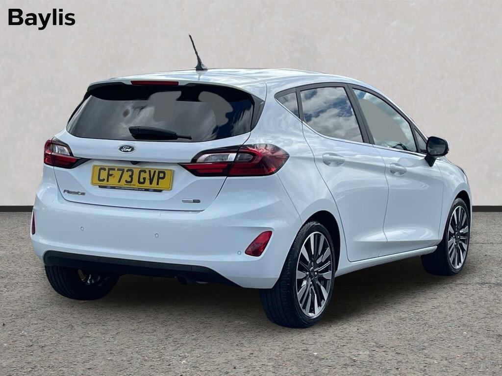 Ford Fiesta 1.0 Ecoboost Hybrid Mhev 125 Titanium X CF73GVP White #2
