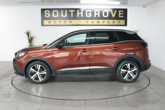 Peugeot 3008 1.6 Bluehdi Gt Line Suv Euro 6 CX18YJE Brown #3