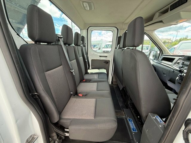 Ford Transit Custom 2.0 350 Ecoblue Leader Tipper Double Cab Diese MM21DYA White #6