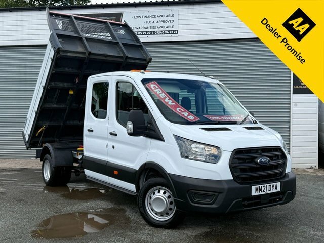Ford Transit Custom 2.0 350 Ecoblue Leader Tipper Double Cab Diese MM21DYA White