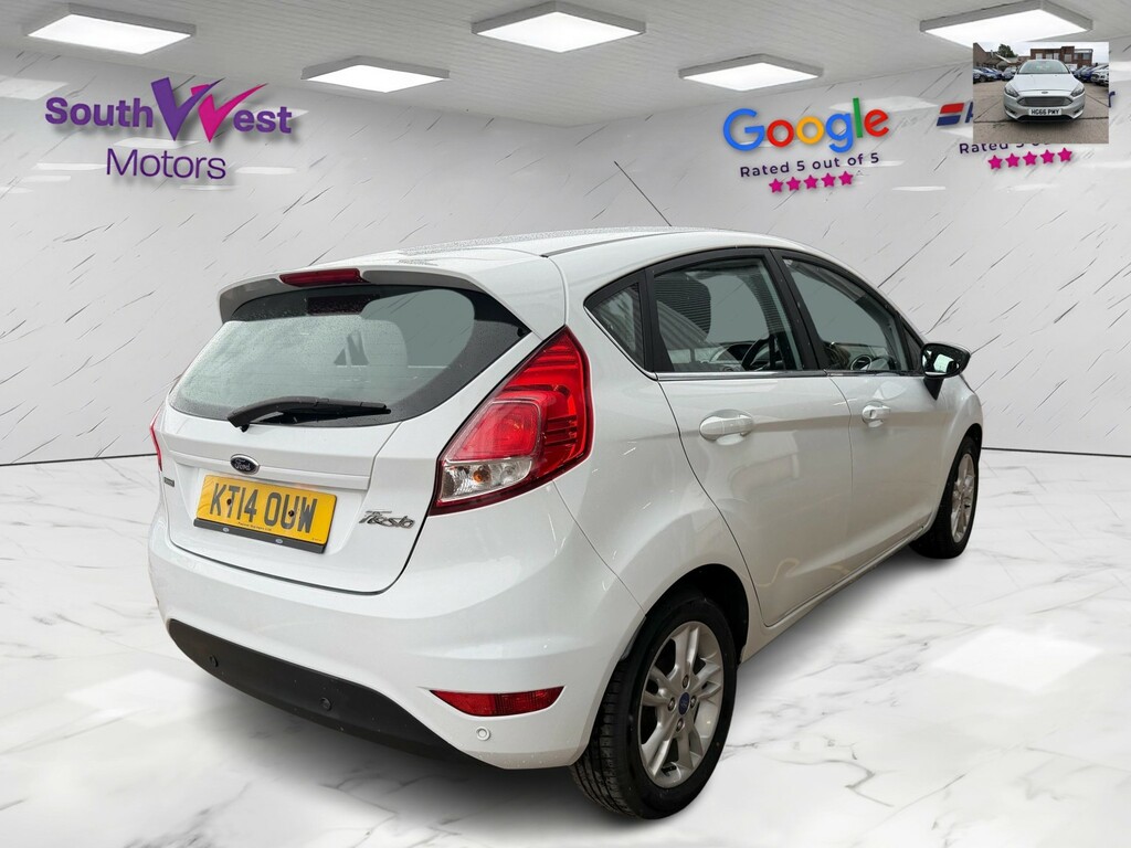Ford Fiesta Hatchback 1.0 T Ecoboost Zetec 201414 KT14OUW White #5