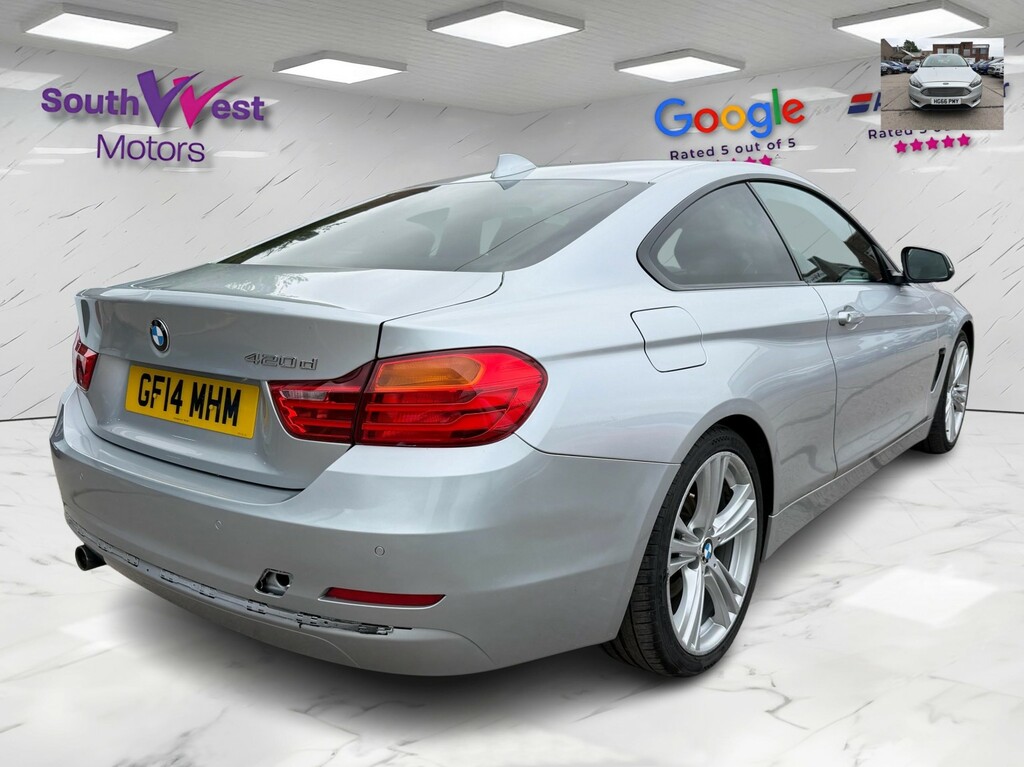 BMW 4 Series Gran Coupe Coupe 2.0 420D Sport Coupe 201414 GF14MHM Silver #5