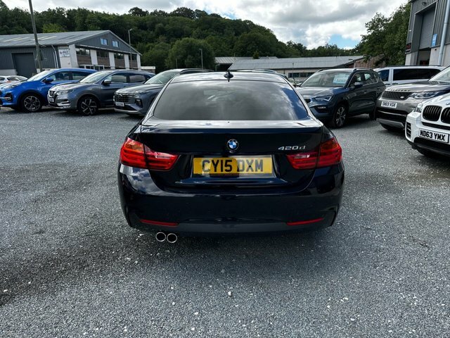 BMW 4 Series Gran Coupe 420D M Sport Hatchback CY15DXM Black #6