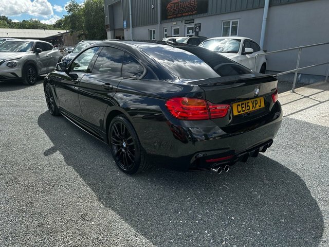 BMW 4 Series Gran Coupe 435D M Sport Hatchback Black #3
