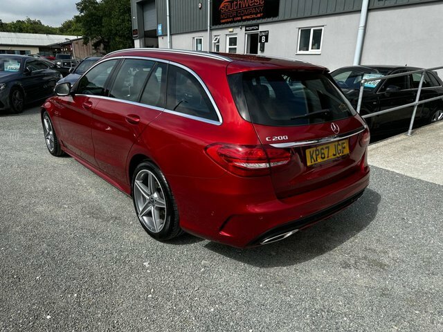 Mercedes-Benz C Class C200 Amg Line Estate Red #5