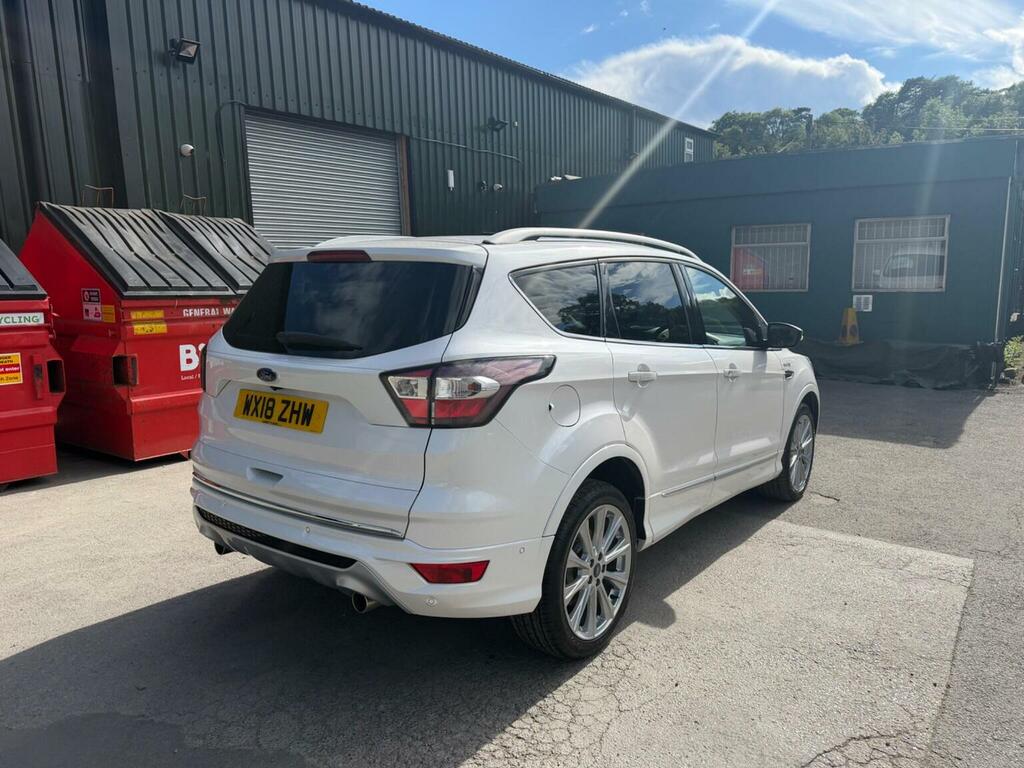 Ford Kuga Suv 2.0 Tdci Vignale Powershift Awd Euro 6 Ss 5 WX18ZHW White #4