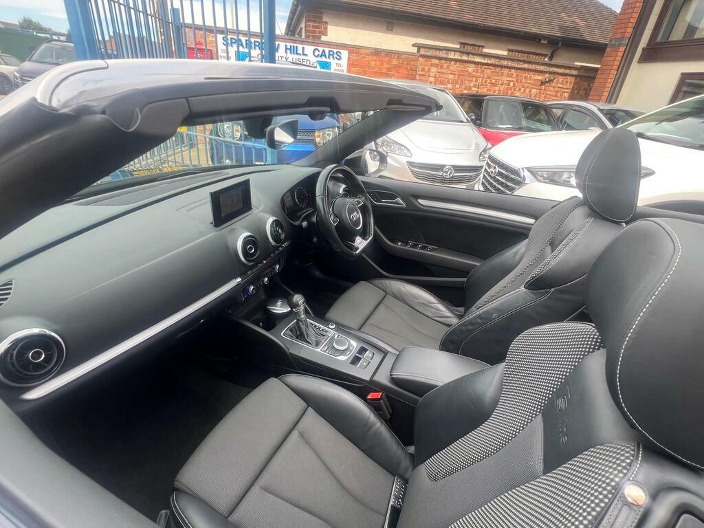 Audi A3 Cabriolet 2.0 Tdi S Line Convertible Euro Black #24
