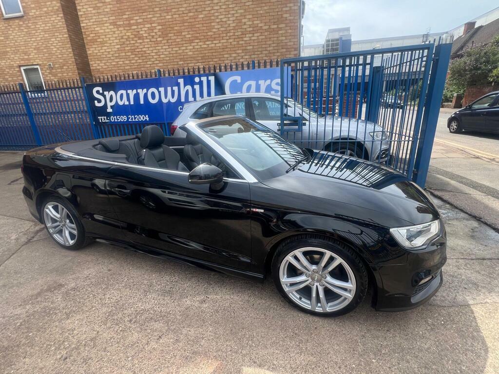 Audi A3 Cabriolet 2.0 Tdi S Line Convertible Euro Black #10