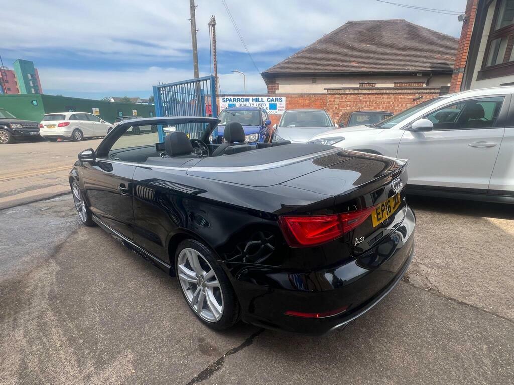 Audi A3 Cabriolet 2.0 Tdi S Line Convertible Euro Black #9