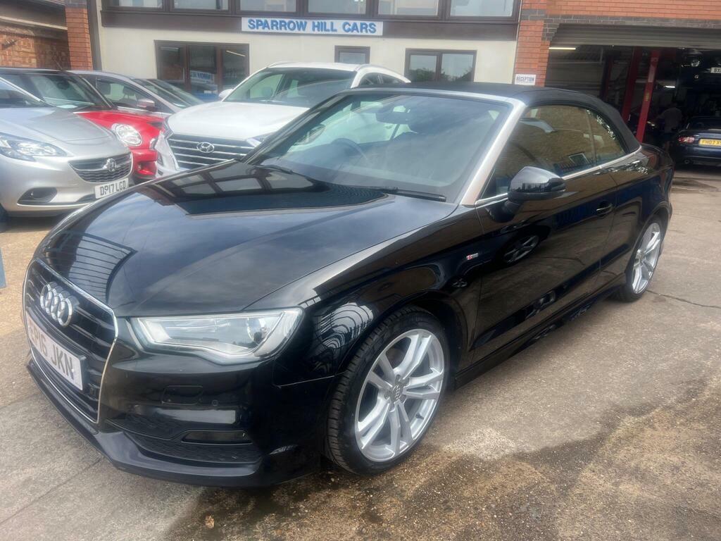Audi A3 Cabriolet 2.0 Tdi S Line Convertible Euro Black #13