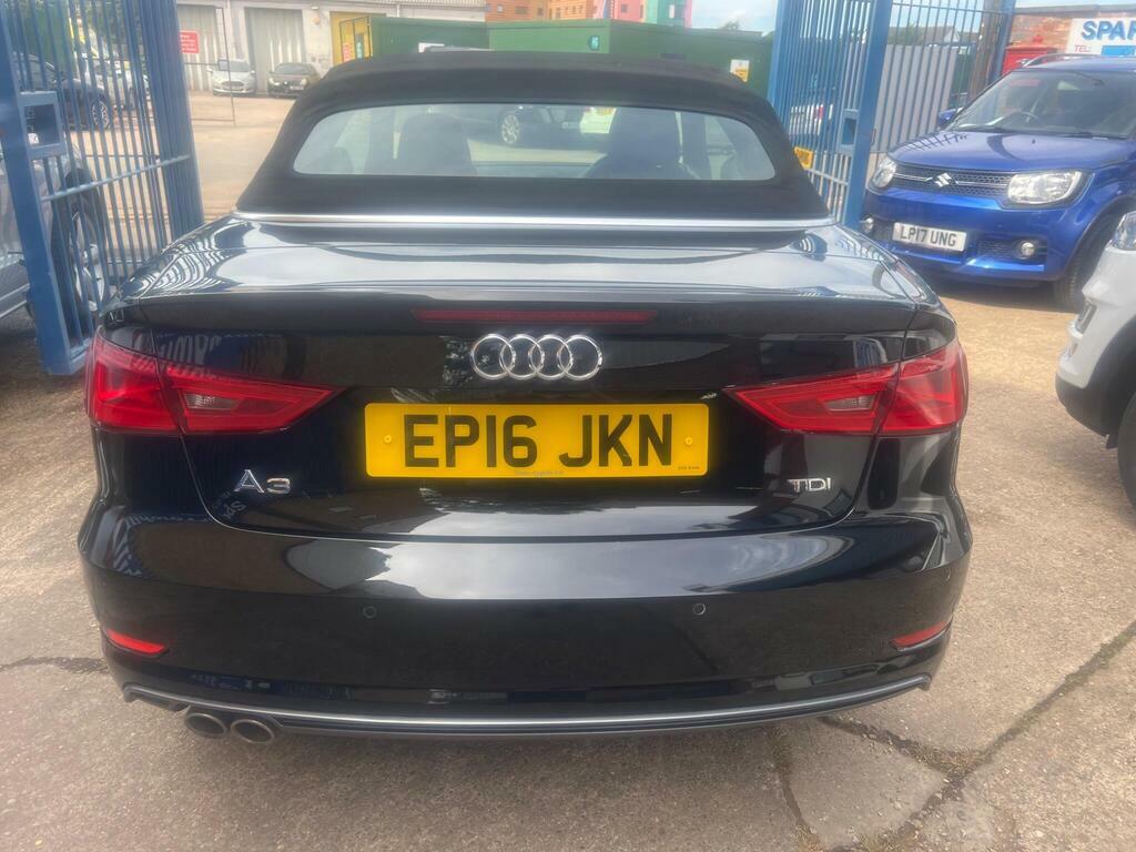 Audi A3 Cabriolet 2.0 Tdi S Line Convertible Euro Black #14
