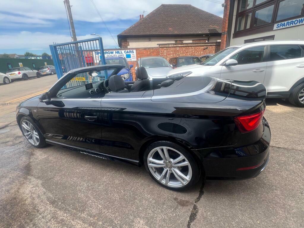 Audi A3 Cabriolet 2.0 Tdi S Line Convertible Euro Black #7