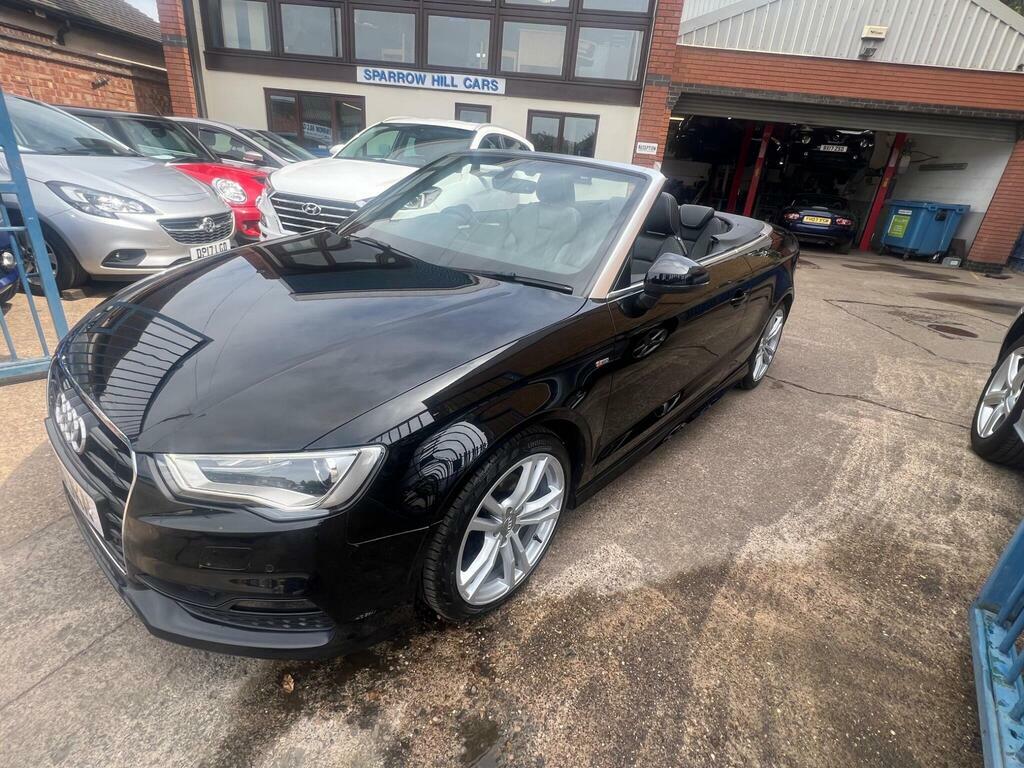 Audi A3 Cabriolet 2.0 Tdi S Line Convertible Black #6