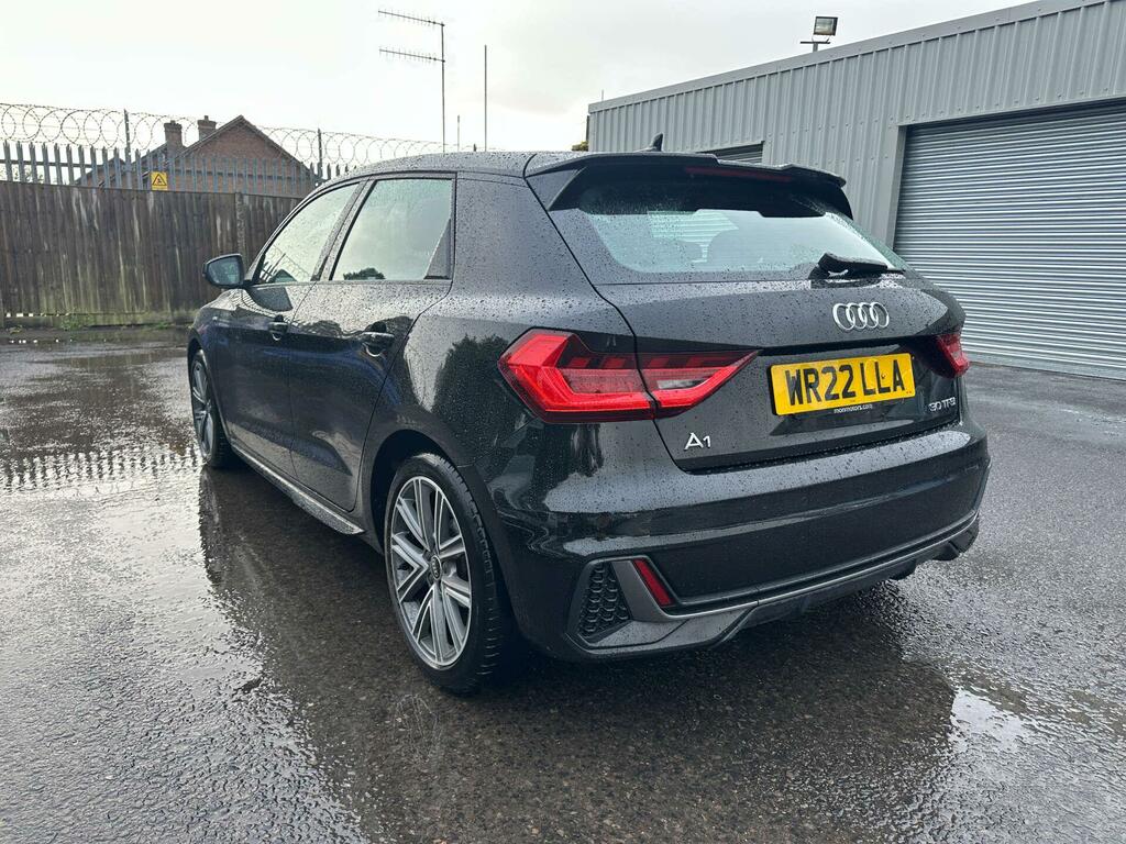 Audi A1 1.0 Tfsi 30 S Line Sportback S Tronic Euro 6 Ss WR22LLA Black #3