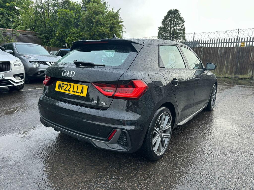 Audi A1 1.0 Tfsi 30 S Line Sportback S Tronic Euro 6 Ss WR22LLA Black #4