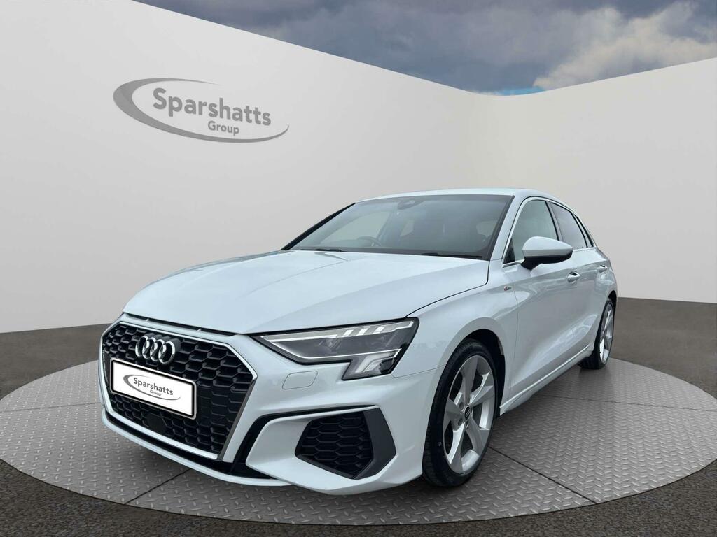 Audi A3 1.5 Tfsi 35 S Line Sportback S Tronic Euro 6 Ss GJ21ZXX White #3