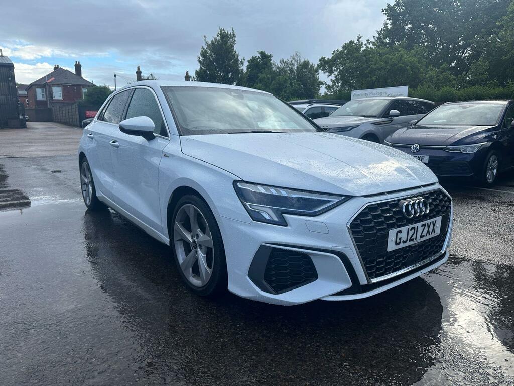 Audi A3 1.5 Tfsi 35 S Line Sportback S Tronic Euro 6 Ss White