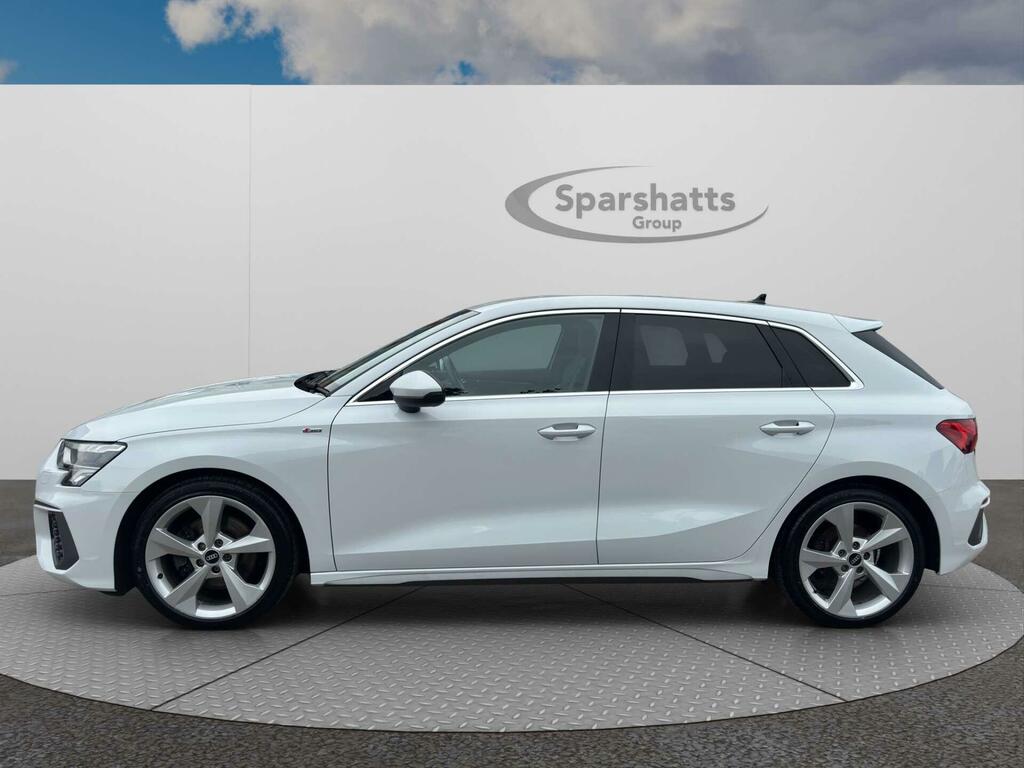 Audi A3 1.5 Tfsi 35 S Line Sportback S Tronic Euro 6 Ss GJ21ZXX White #4