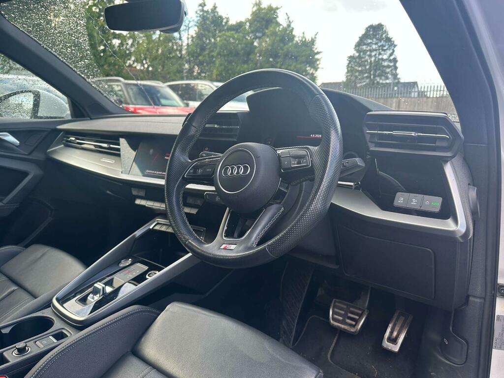 Audi A3 1.5 Tfsi 35 S Line Sportback S Tronic Euro 6 Ss GJ21ZXX White #5
