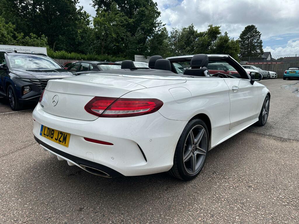 Mercedes-Benz C Class 2.0 C300 Amg Line Premium Plus Cabriolet G-troni LD18JZM White #5