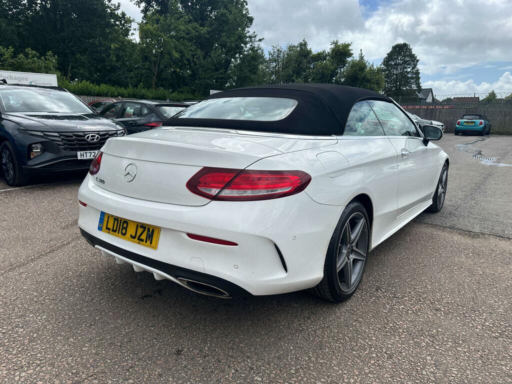 Mercedes-Benz C Class 2.0 C300 Amg Line Premium Plus Cabriolet G-troni LD18JZM White #4
