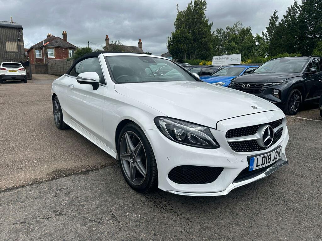 Mercedes-Benz C Class 2.0 C300 Amg Line Premium Plus Cabriolet G-troni White
