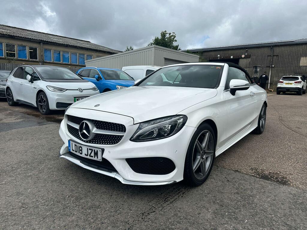 Mercedes-Benz C Class 2.0 C300 Amg Line Premium Plus Cabriolet G-troni LD18JZM White #2