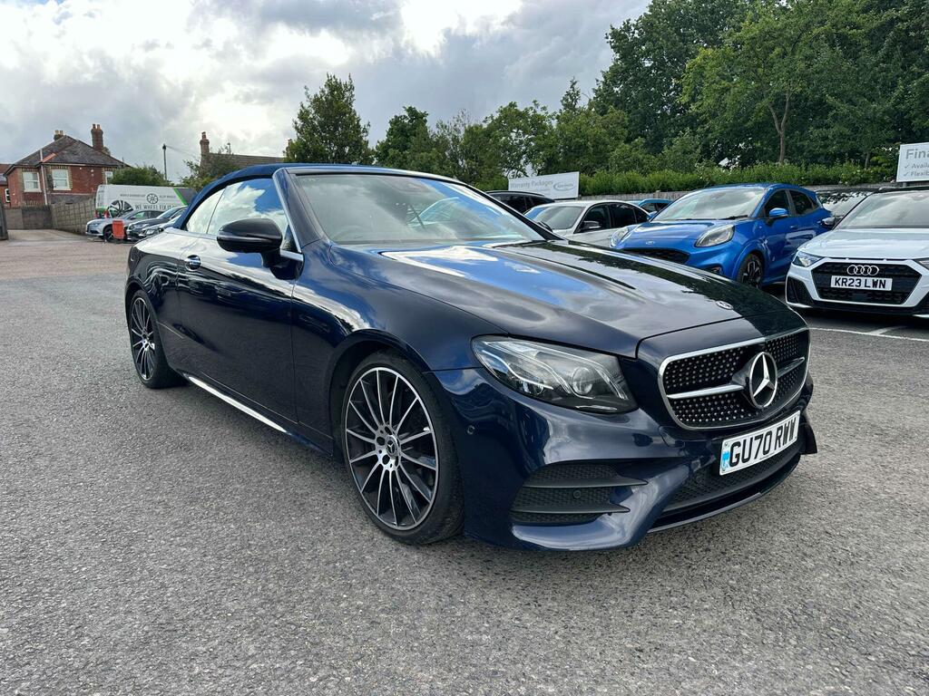 Mercedes-Benz E Class 2.0 E220d Amg Line Premium Plus Cabriolet G-tron GU70RWW Blue
