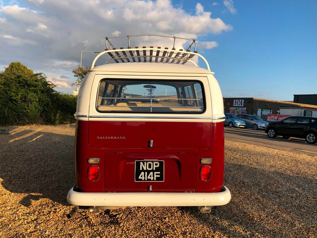 Volkswagen Transporter Type 2 T2 Microbus Bay Window Left Hand Drive Mini Red #5