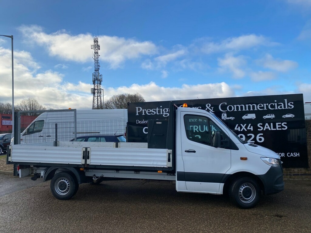 Mercedes-Benz Sprinter 314 Cdi 2.1 143 7G Lwb L3dropside Pick White #3