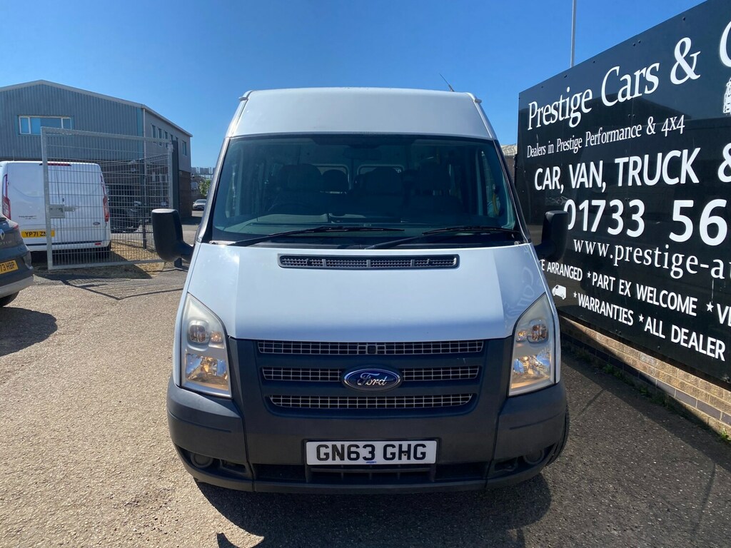 Ford Transit Custom T350 2.2 Tdci 136 Bhp Lwb Medium Roof 14 Seater Mi White #2