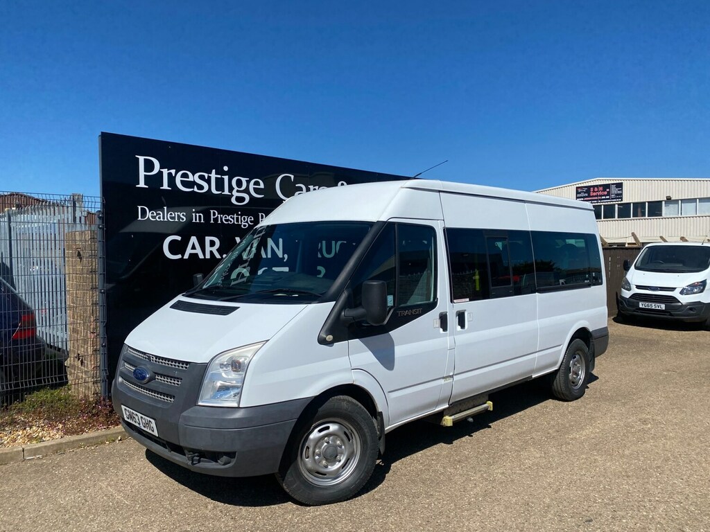 Ford Transit Custom T350 2.2 Tdci 136 Bhp Lwb Medium Roof 14 Seater Mi White #5