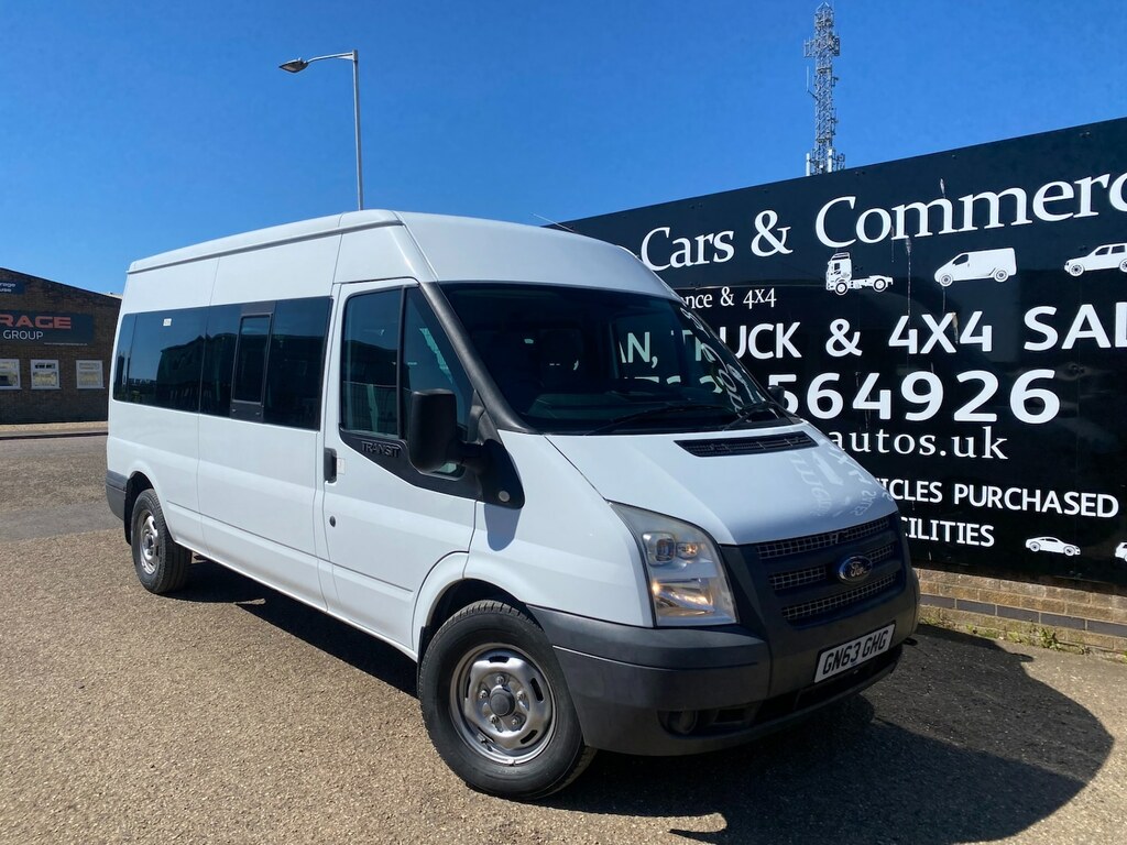 Ford Transit Custom T350 2.2 Tdci 136 Bhp Lwb Medium Roof 14 Seater Mi White