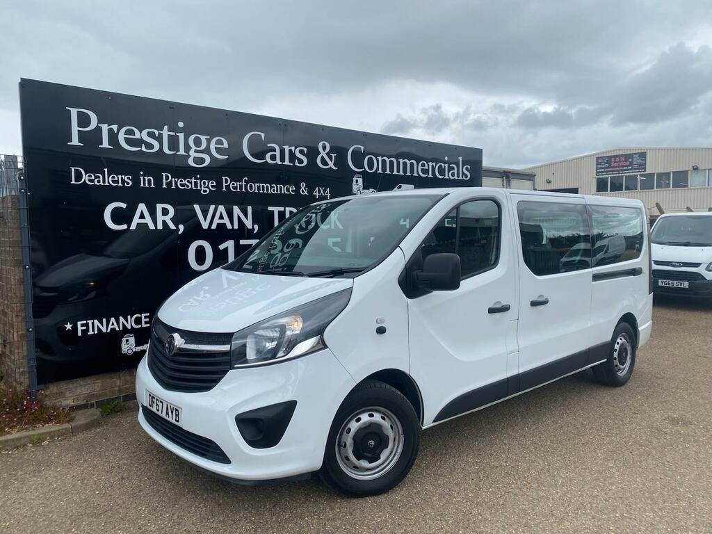 Vauxhall Vivaro 2900 1.6Cdti Biturbo 125Ps Combi 9 Seater Mpv Mini DF67AYB White #6