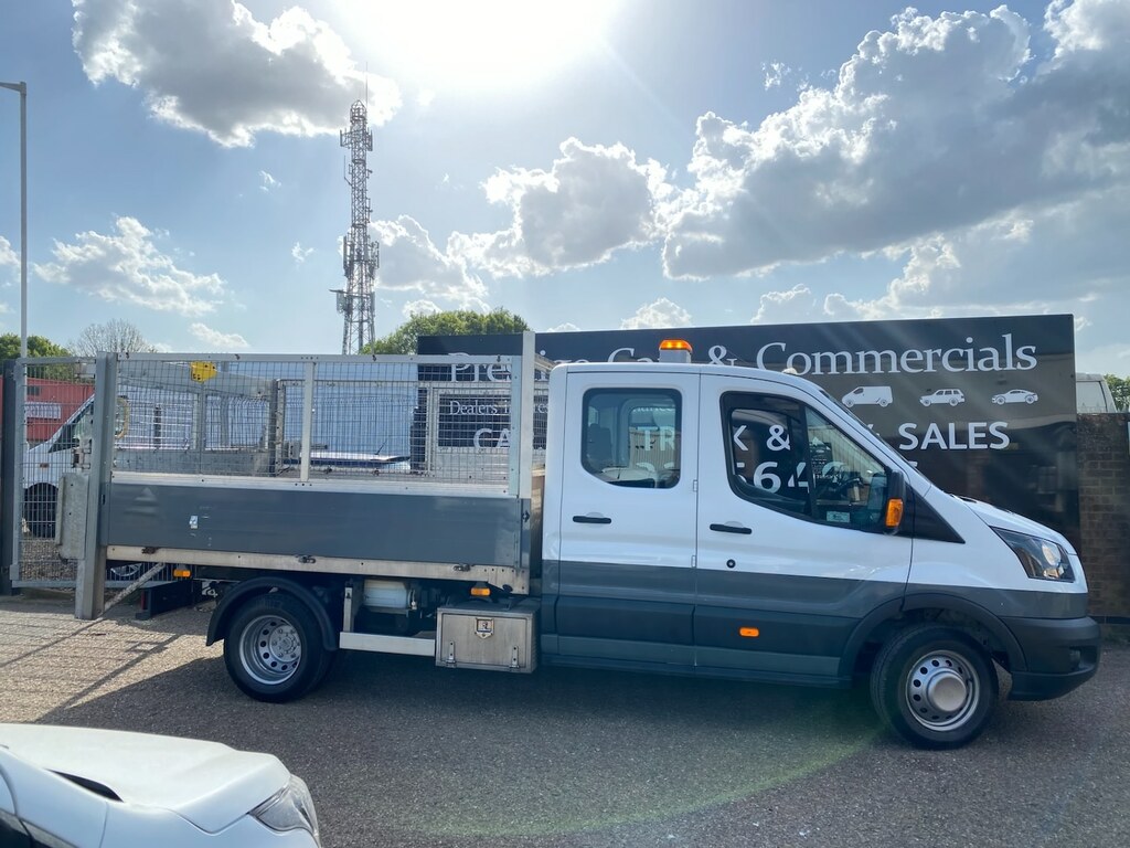 Ford Transit Custom 470 2.0 Tdci 170Ps Lwb L3 Caged Tipper Tail Lift 7 White #3