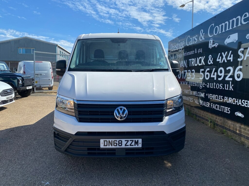 Volkswagen Crafter Cr35 2.0 Tdi 140Ps L3 Lwb Dropside Pick Up Truck 9 DN68ZZM White #2
