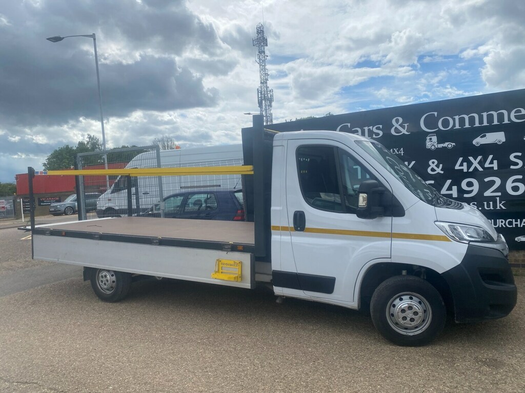 Citroen Relay 35 2.2 Bluehdi 140Ps Xlwb L4dropside Pick Up 99K White #4