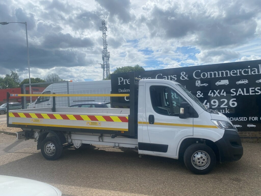 Citroen Relay 35 2.2 Bluehdi 140Ps Xlwb L4dropside Pick Up 99K White #3
