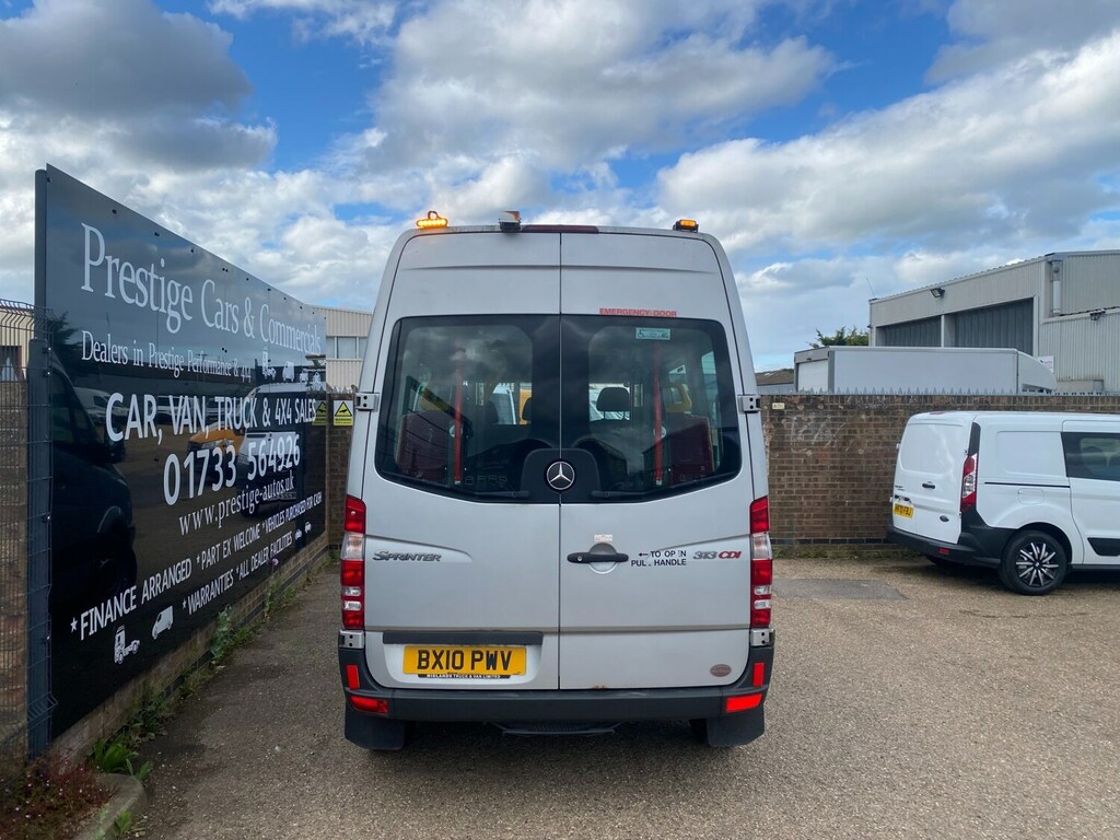 Mercedes-Benz Sprinter 313 Cdi 2.1 Swb Hi Roof Minibus Wheelcha Silver #4