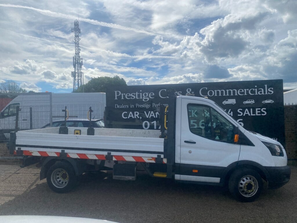 Ford Transit Custom 350 2.0 Tdci 130 L3 Lwb Dropside Pick Up 68K 1 Own White #3