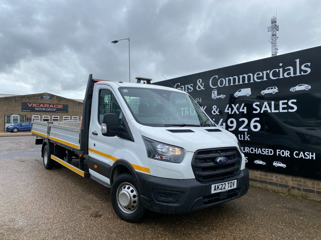 Ford Transit Custom 500 2.0 Tdci 170Ps Leader L5 Xxlwb Double Dropside White #2