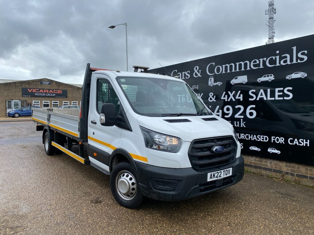 Ford Transit Custom 500 2.0 Tdci 170Ps Leader L5 Xxlwb Double Dropside White