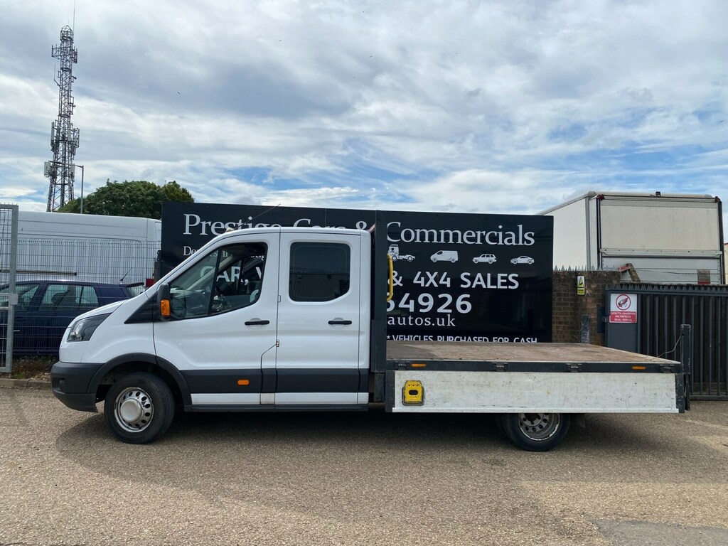 Ford Transit Custom 350 2.0 Tdci 130Ps L4 Crew Cab 7 Seater Dropside X White #6