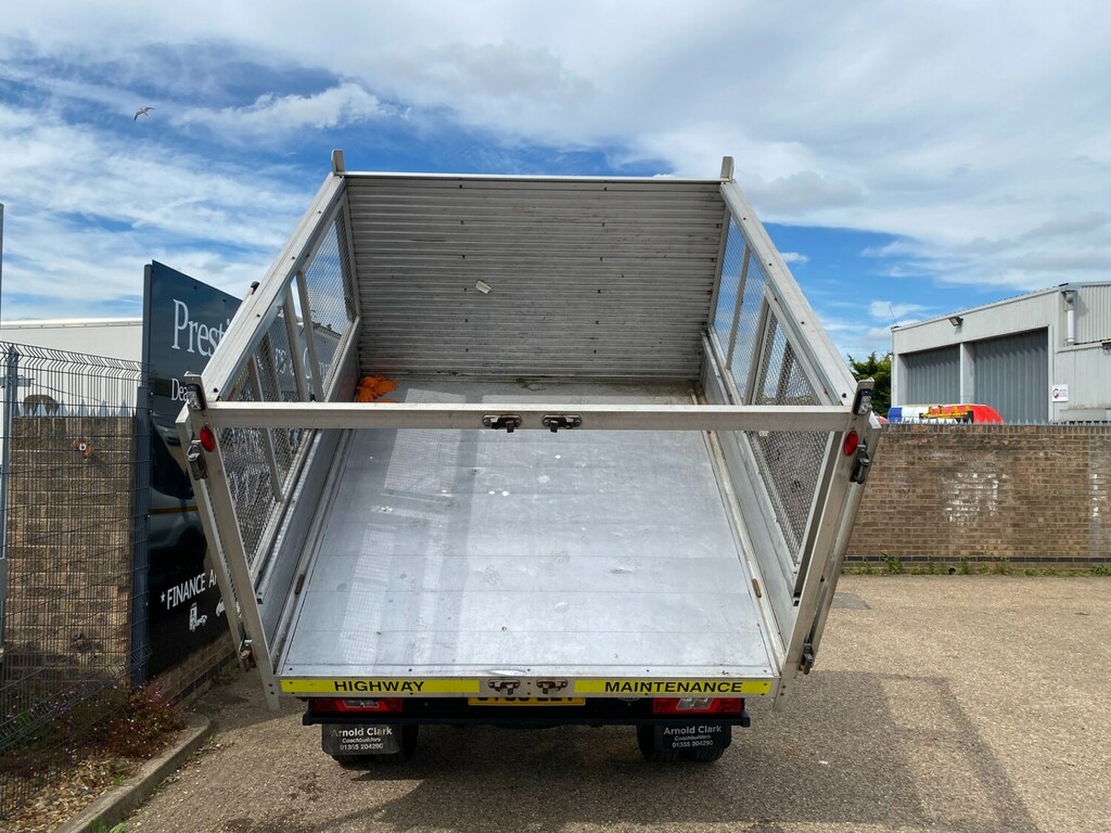 Ford Transit Custom 350 2.0 Tdci 105Ps L3 Lwb Crew Cab Caged Tipper 7 White #5