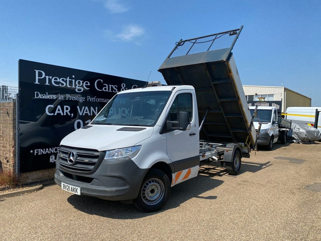 Mercedes-Benz Sprinter 316 Cdi 2.1 163 Bhp 7G-tronic Mwb Tipper White #2