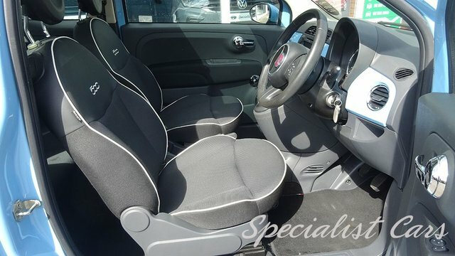 Fiat 500 Lounge Hatchback Blue #2