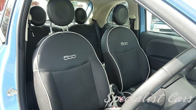 Fiat 500 Lounge Hatchback Blue #4