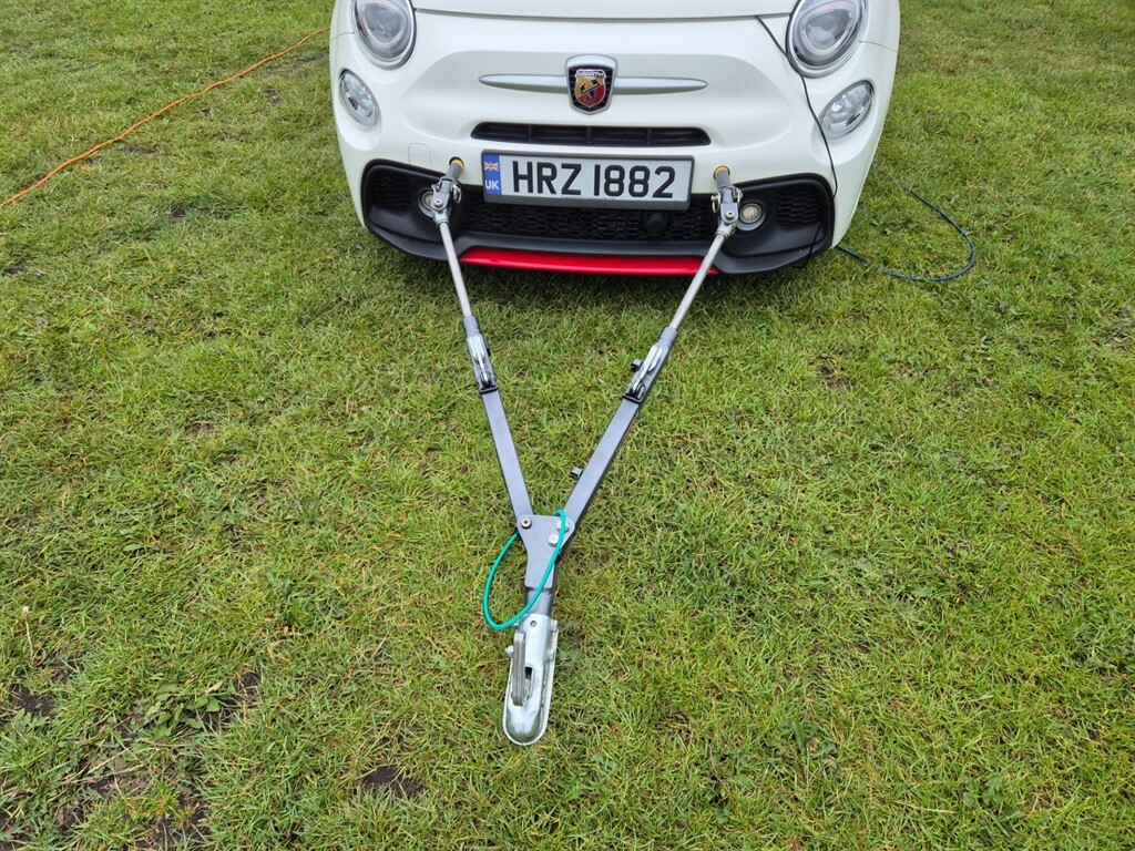 Abarth 595 Turismo, Motorhome Tow Car Electronic Braked A-fr White #2